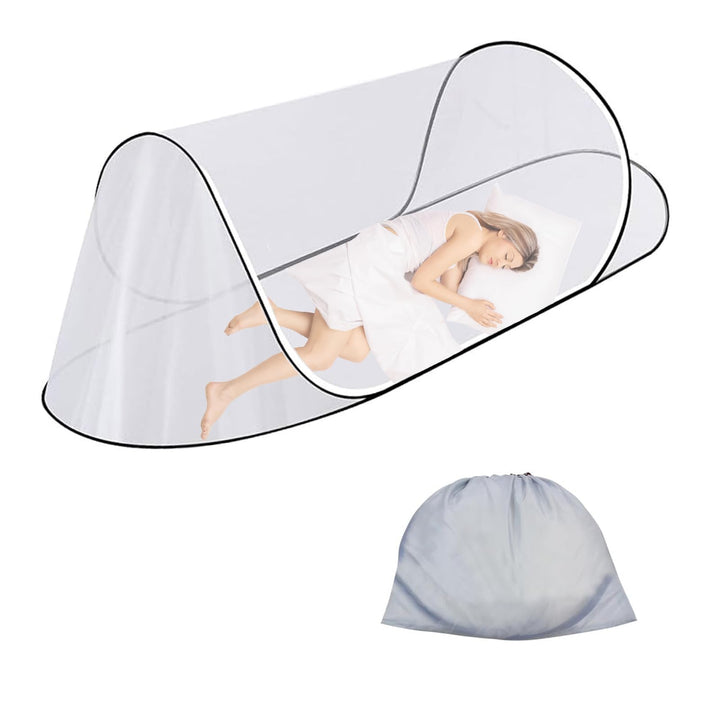 Moskitonetz, 200 x 100 x 70 cm Moskitonetz Pop Up Einzelbett, Faltbares Mosquito Netz Reise Ohne Auf