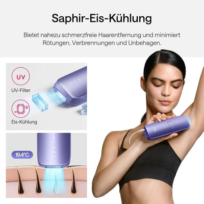 Ulike Air 3 Laser-Haarentfernung für Frauen & Männer,IPL Haarentfernungsgerät mit Saphir-Eiskühlsyst