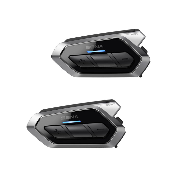 Sena 50R Motorrad Bluetooth Kommunikationssystem mit 3-Tasten Bedieneinheit und Sound by Harman Kard