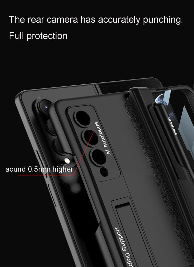 CeeEee Galaxy Z Fold 4 5g Hülle 360 Grad Vollschutz Case Built in Bildschirm Schutz Handyhülle mit S