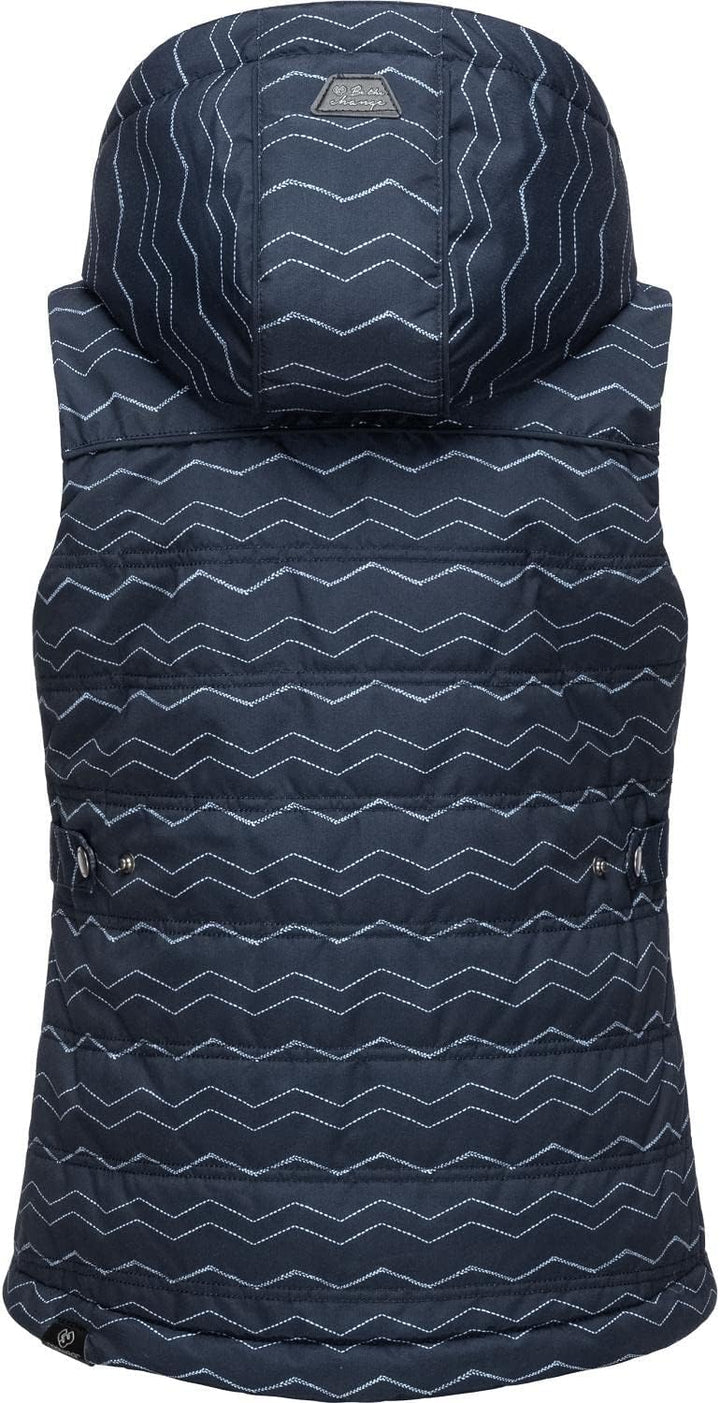 Ragwear Kinder Mädchen Outdoor-Weste Steppweste wasserdicht mit Abnehmbarer Kapuze Marrin Chevron 12