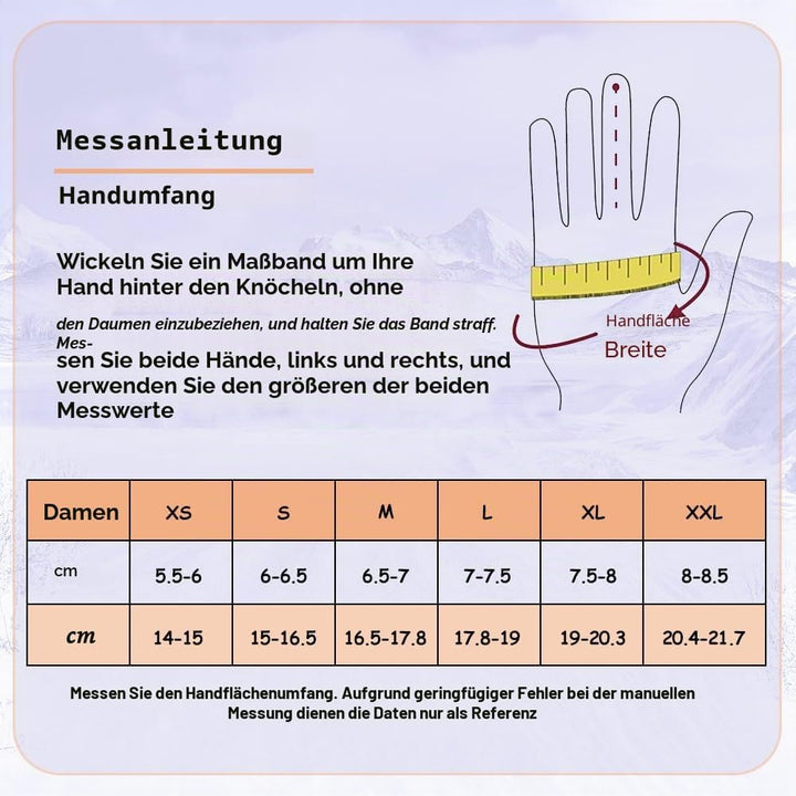 MGGMOKAY Damen Lederhandschuhe Schaffell Handschuhe aus Shearling Warme Winterhandschuhe XXL Hellbra