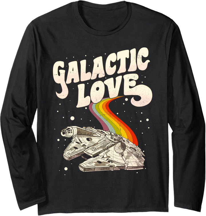 Star Wars Millennium Falcon Galactic Love Langarmshirt