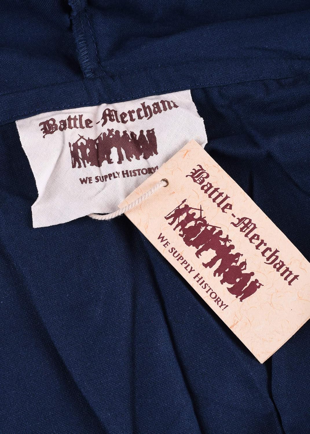 Battle-Merchant - Mittelalter Umhang Burkhard mit Kapuze/Gugel Damen Herren Zauberer Kostüm Kleidung