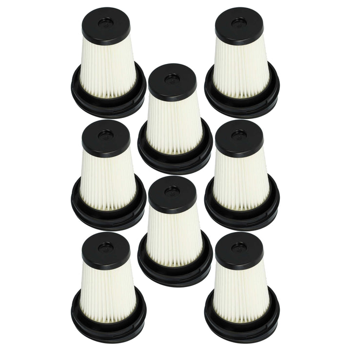 vhbw 8x Flachfaltenfilter kompatibel mit Gorenje SVC216FS | SVC216FR Handstaubsauger, Staubsauger -