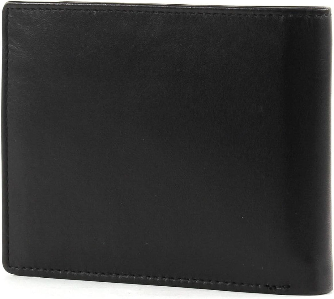 Esquire Harry - Geldbörse 8cc 11.5 cm RFID CARDSAFE Black Schwarz, Schwarz