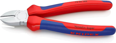 Knipex Seitenschneider verchromt, mit Mehrkomponenten-Hüllen 180 mm 70 05 180 verchromt Mit Mehrkomp