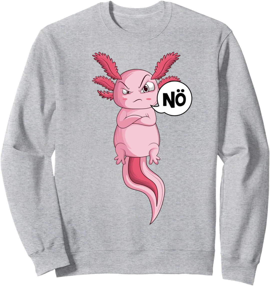 Axolotl Nö Salamander Kinder Mädchen Jungen Frauen Sweatshirt