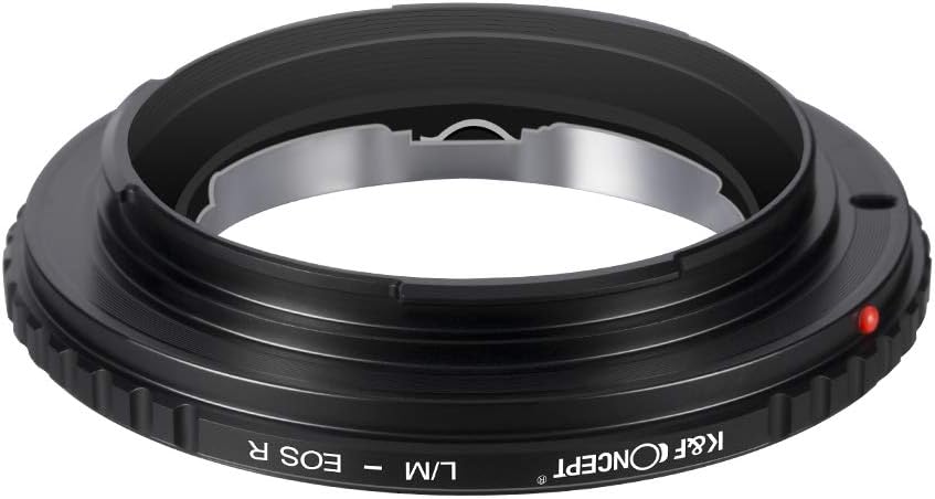 K&F Concept L/M-EOS R Bajonettadapter Objektiv Ring für Leica M LM Objektiv auf Canon EOS R-Mount Sp