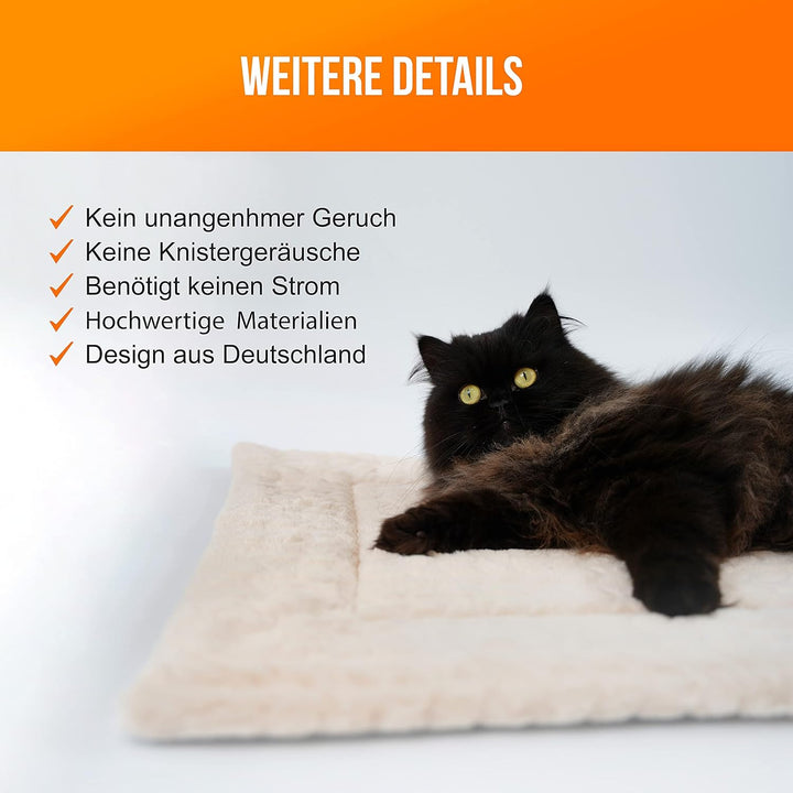 SCHLITZOHR Gefütterte Haustierdecke, waschbare Liegedecke für Hunde und Katzen, Katzendecke, Hundede