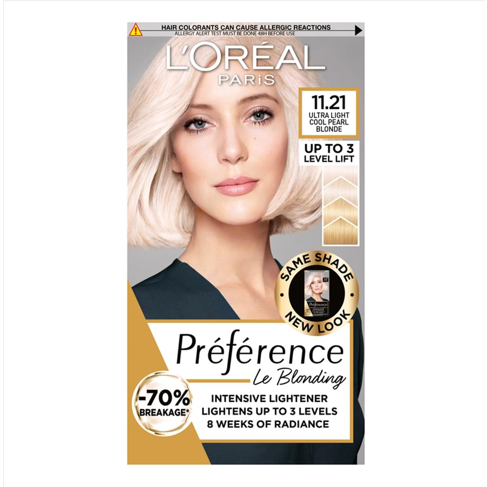 L'Oréal Paris Permanente Haarfarbe zum Blondieren der Haare, Haarfärbeset mit Coloration und Farbgla
