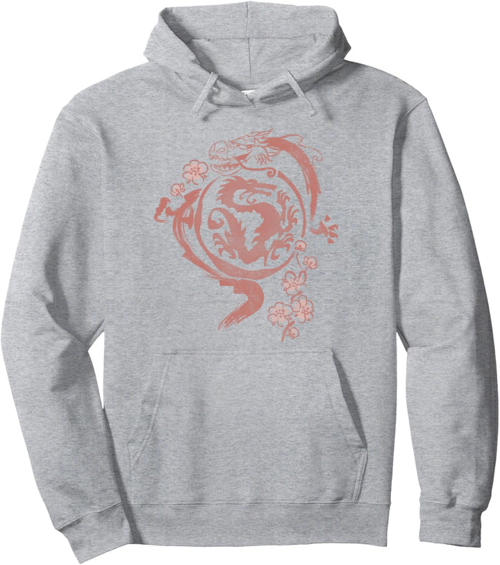 Disney Mulan Mushu Watercolor Floral Pullover Hoodie
