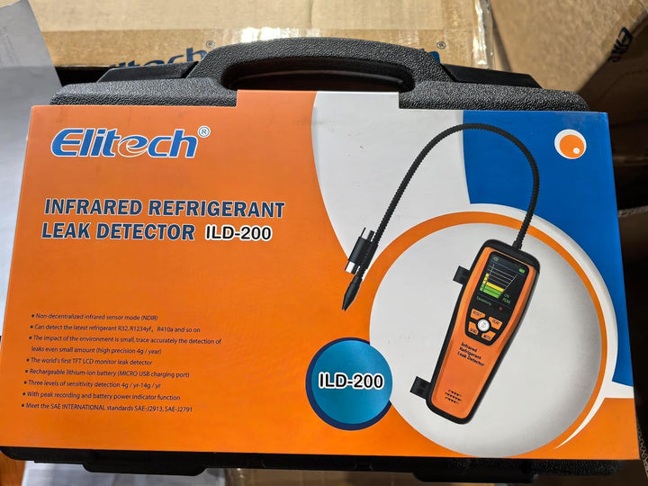 Elitech Infrarot Kältemittel Lecksucher ILD-200 Pro Max Hochpräzise 1g/Jahr Erkennung R134a/R1234yf