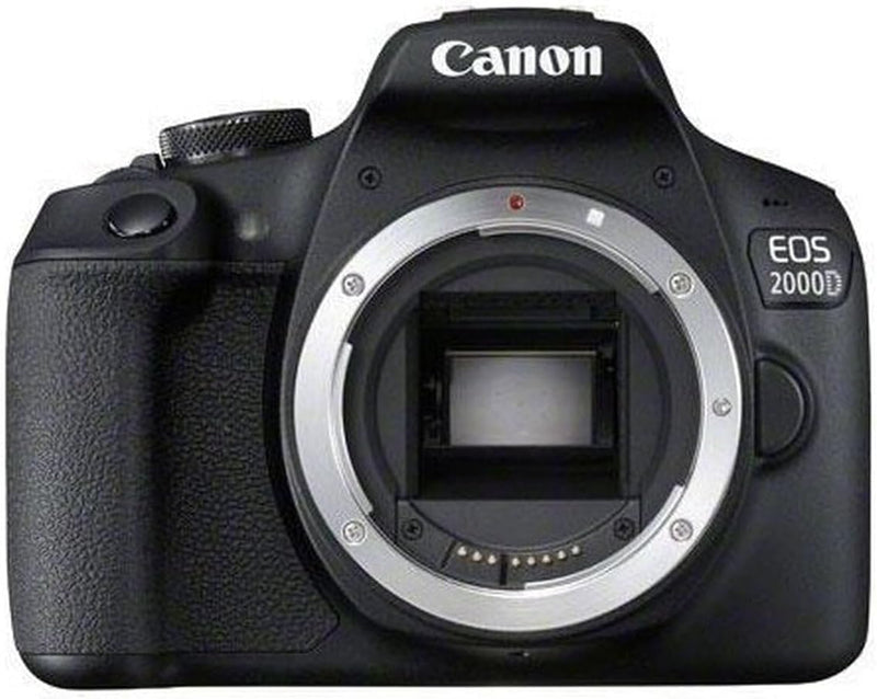 Canon EOS 2000D Spiegelreflexkamera Gehäuse (24,1 MP, DIGIC 4+, 7,5 cm (3,0 Zoll) LCD, Full-HD, WIFI