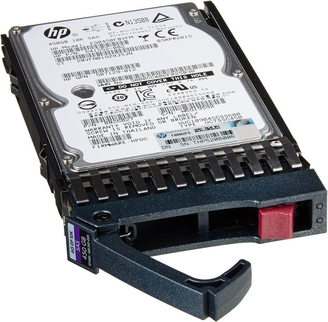 HP Dual Port Enterprise - Festplatte - 450 GB - Hot-Swap - 6.4 cm SFF (2.5" SFF) - SAS-2