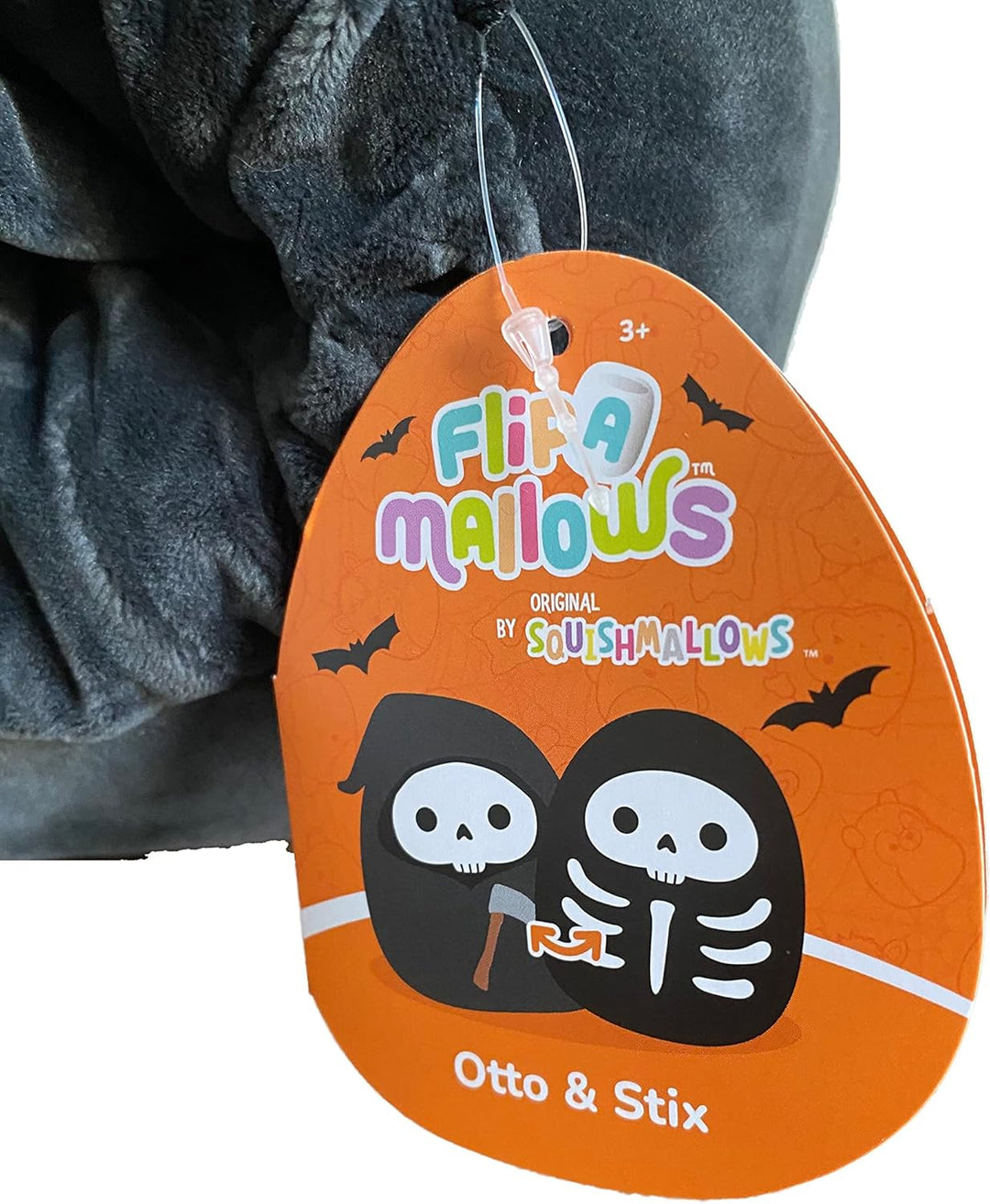 Squishmallow Offizielles Kellytoy Halloween 2022 Squad Squishy gefüllter Plüsch (Otto & Stix Flip A