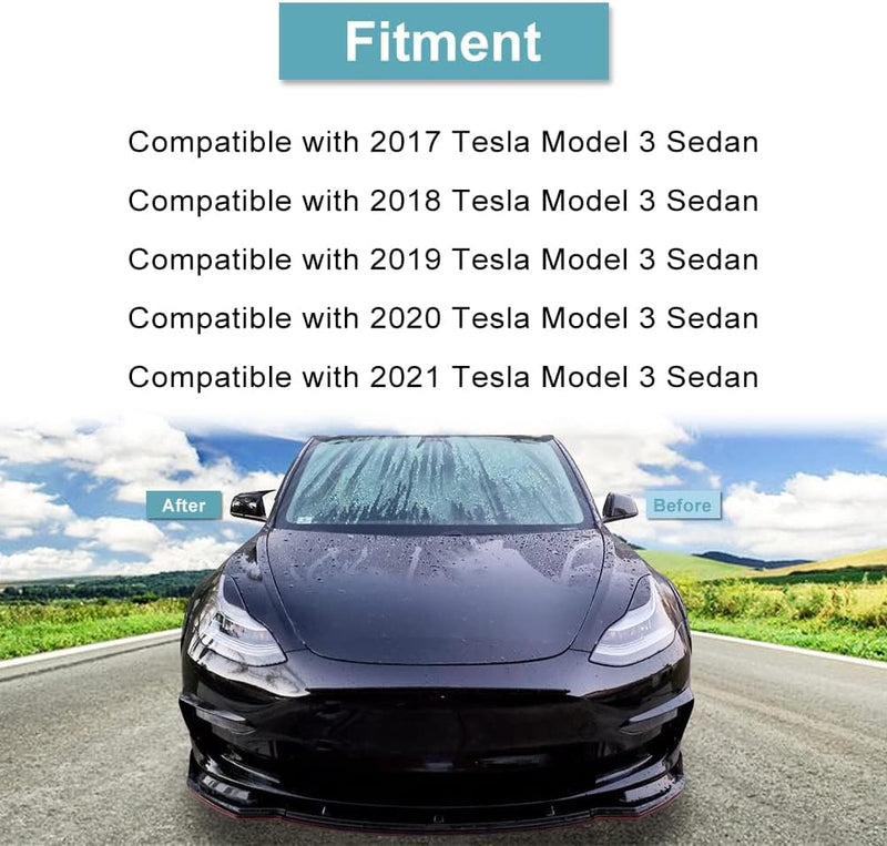 Ezweiji model 3 Seitenspiegel, 1 Paar Auto Rückspiegel Seite Rückspiegel Abdeckung für Tesla Model 3