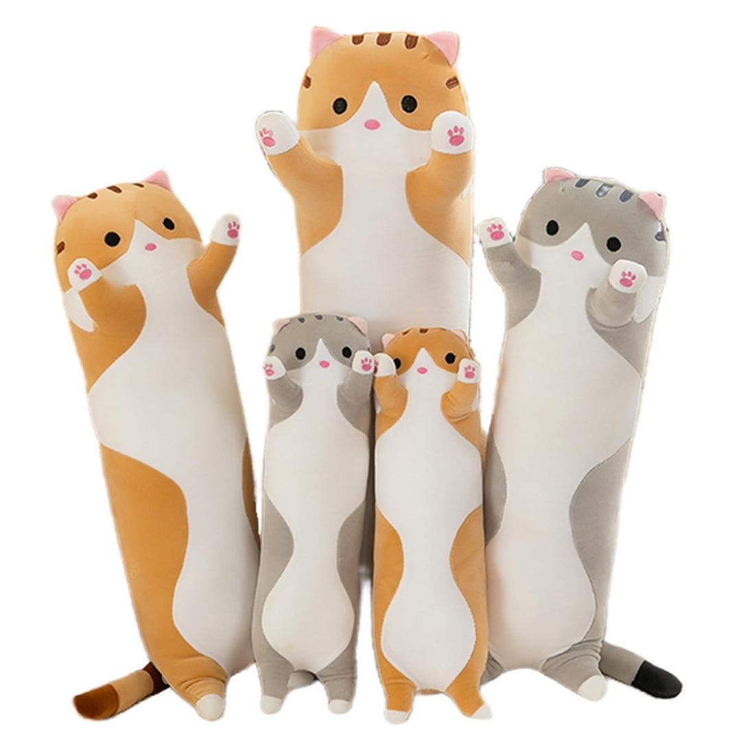 Katze Kuscheltier stofftier Katze langes Kissen riesen XXL Kawaii gross plüschtier plüschkatze Cute