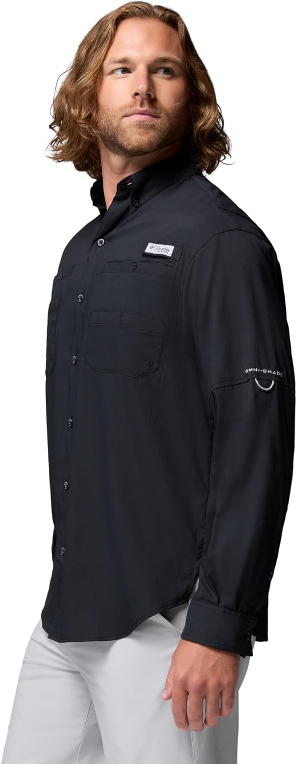 Columbia Herren Tamiami Ii Long Sleeve Shirt Langarmshirt XXL Schwarz, XXL Schwarz