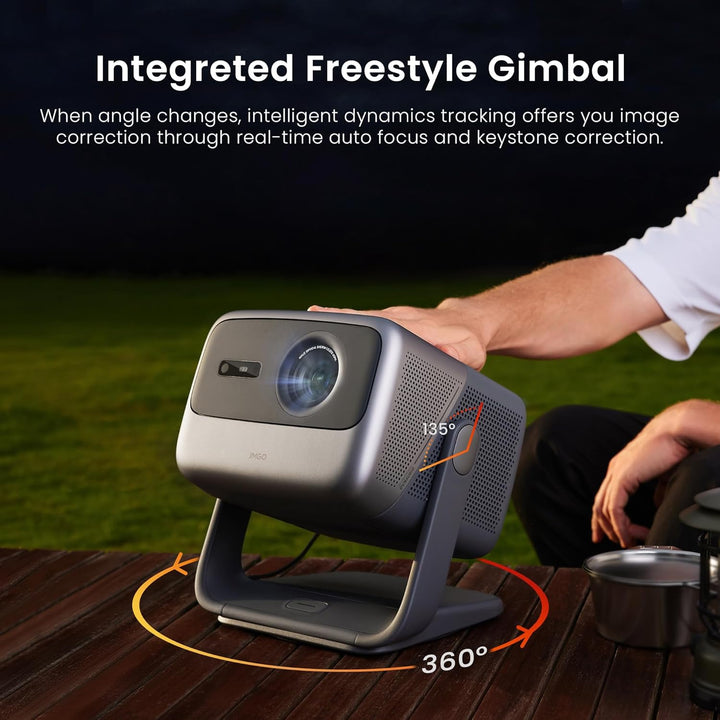 JMGO N1 Pro Beamer 1080P Full HD, MALC™ Dreifarbiger Laser Projektor Heimkino mit Android TV 11, 150