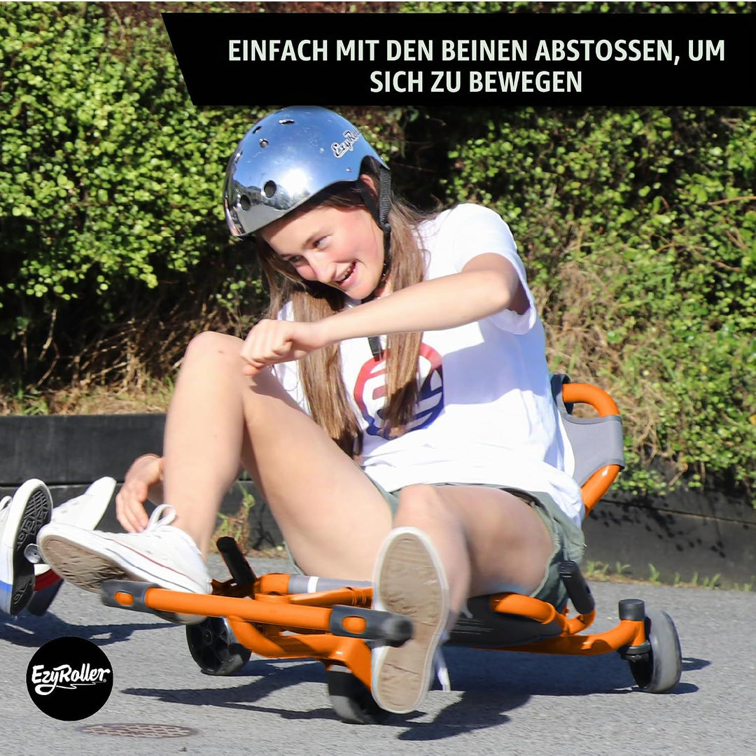 Ezyroller Funfahrzeug Drifter Pro X Jugendliche Erwachsene Dreirad ab 10 Trike (orange), Orange