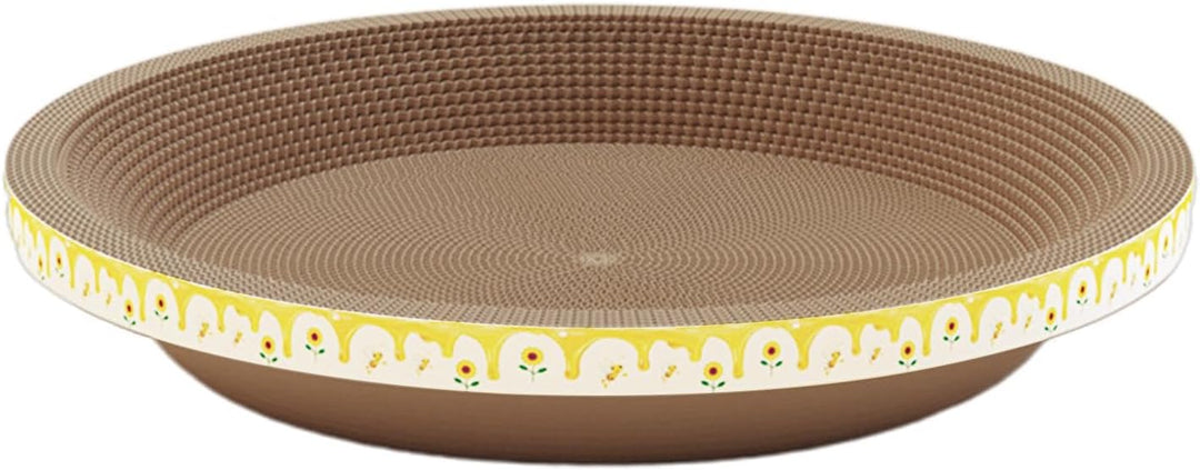 Katzenkratzbett - Pad Bowl Katze Karton Bett Kratzmatte - Dickes, kratzfestes Katzenbett aus Pappe,