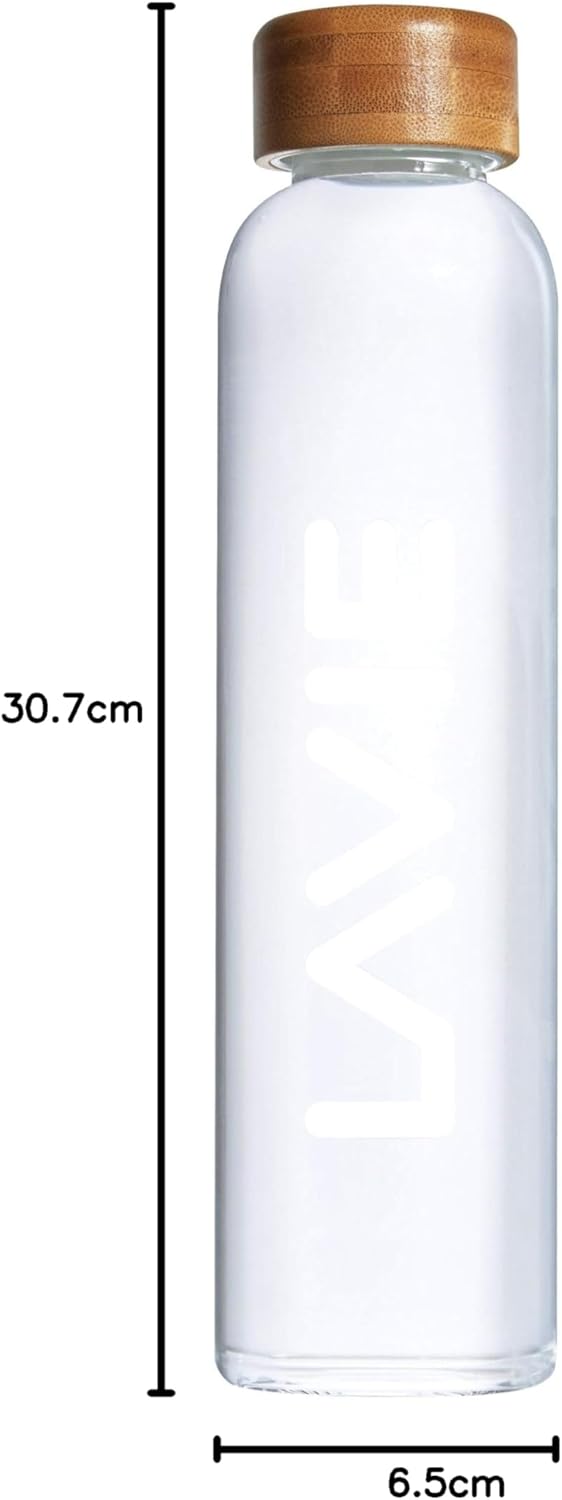 LaVie 2GO Flasche aus Borosilikatglas, 500 ml, 2GO Wasserreiniger, 500 ml