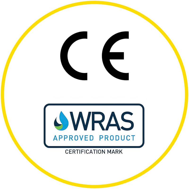 HYDROBIL WRAS-Zertifizierter Wasserzähler mit 1/2" BSP Messing-Rückschlagarmatur, Antimagnetischer K
