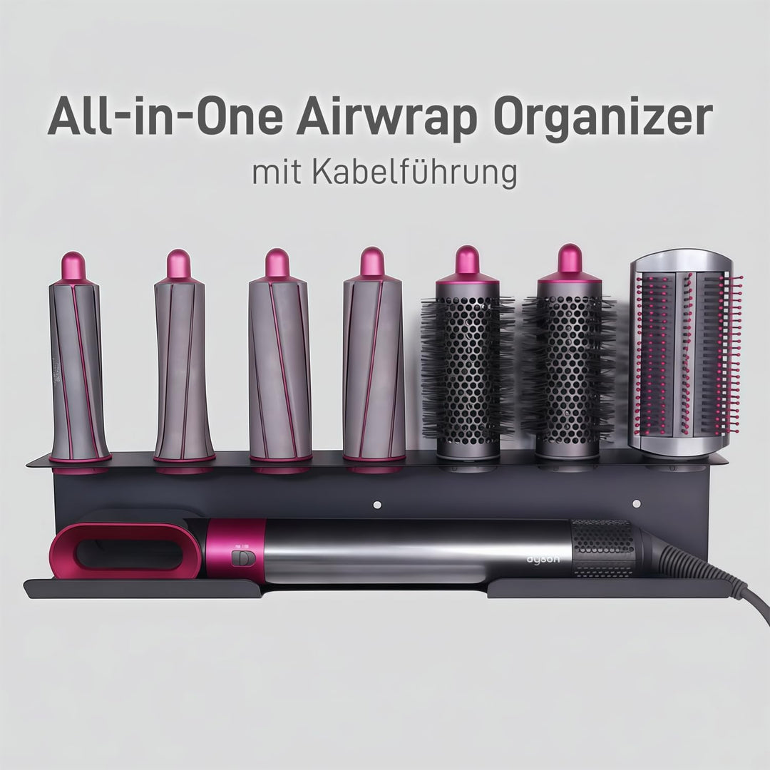 Dyson Airwrap Halterung, Aluminiumlegierung Gätteisen Halterung Ohne Bohren für Airwrap Zubehör, Dys