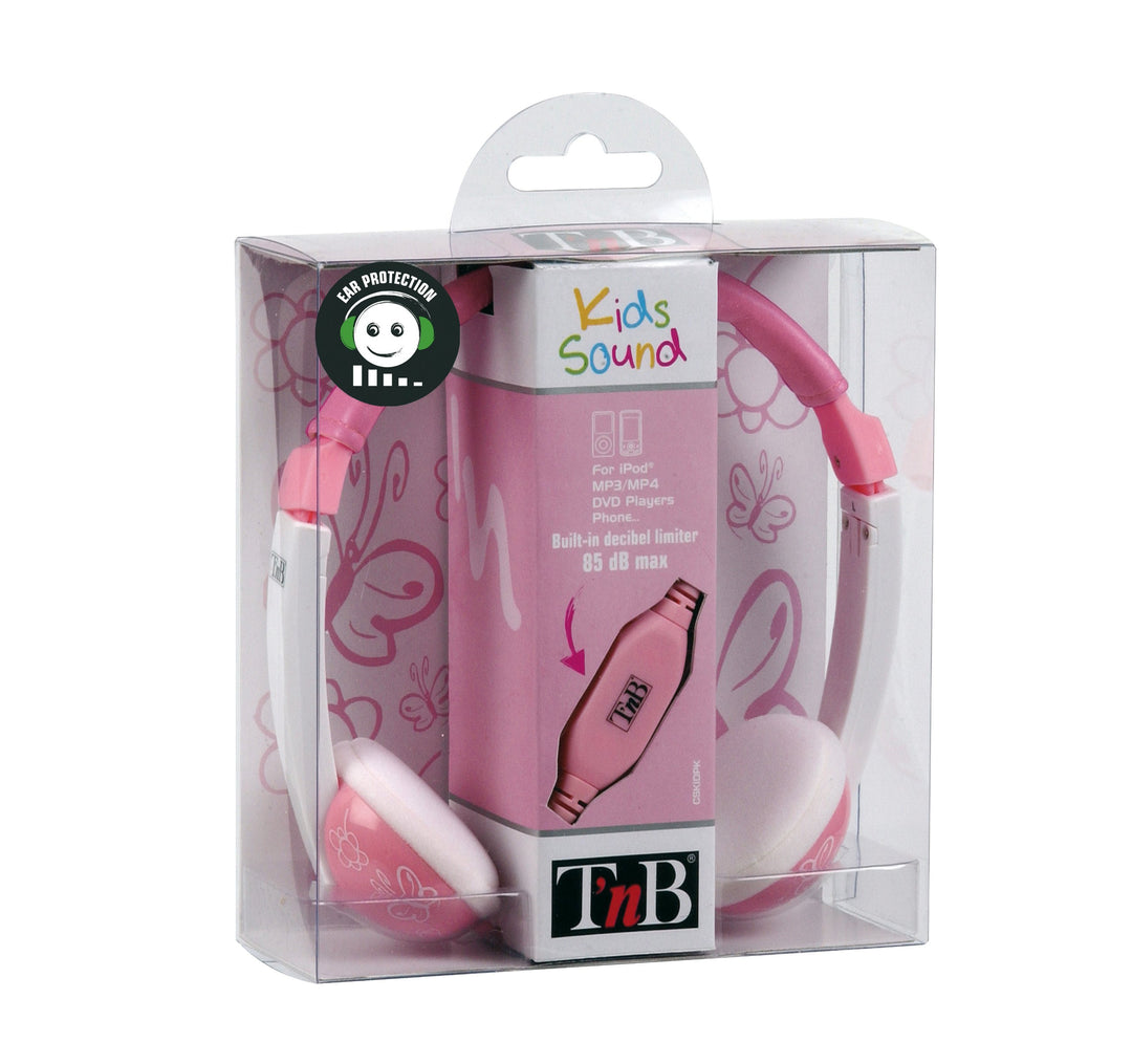 T'nB CSKIDPK Kids Sound Stereokopfhörer Kinder rosa/weiss