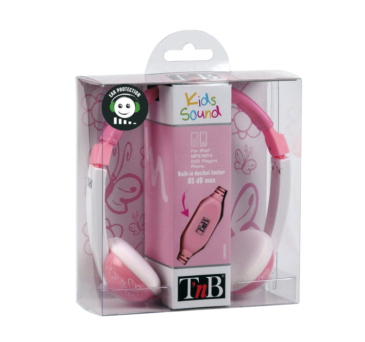 T'nB CSKIDPK Kids Sound Stereokopfhörer Kinder rosa/weiss