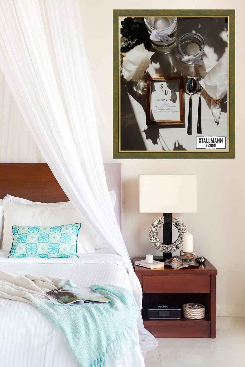 Stallmann Design Bilderrahmen my Frames 50x80 cm gold gewischt Rahmen fuer Dina 4 und 60 andere Form