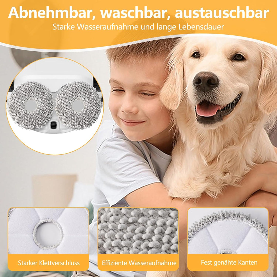 25 Stück Zubehör für Xiaomi X20 Plus / X10 Plus Saugroboter, Ersatzteile für Xiaomi X20, 6 Staubbeut