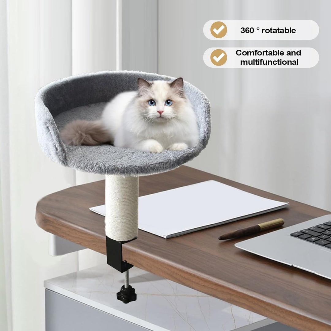 Abnehmbares Katzenbett Für Den Schreibtisch | Schreibtisch Klemme Katzenbett | Höhenverstellbare Kät