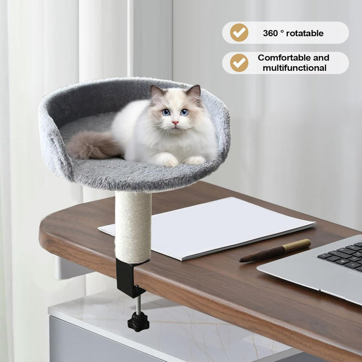 Abnehmbares Katzenbett Für Den Schreibtisch | Schreibtisch Klemme Katzenbett | Höhenverstellbare Kät