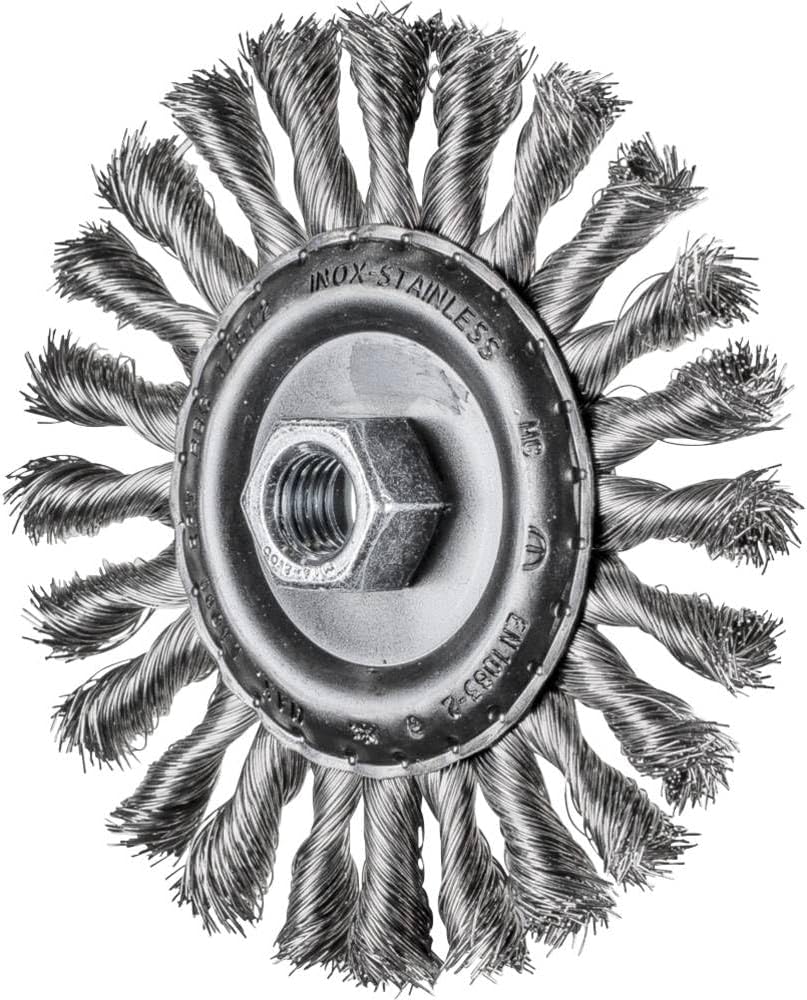 PFERD COMBITWIST Rundbürste gezopft RBG | Ø 125x12mm M14 Edelstahl-Draht-ø 0,35 | 43303053 – für Win