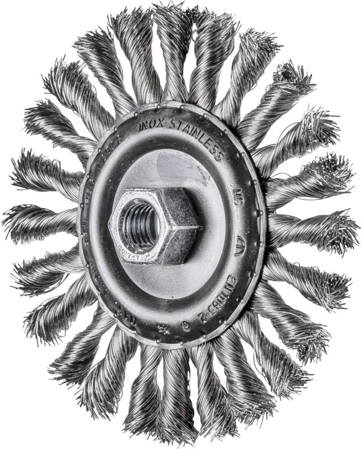 PFERD COMBITWIST Rundbürste gezopft RBG | Ø 125x12mm M14 Edelstahl-Draht-ø 0,35 | 43303053 – für Win