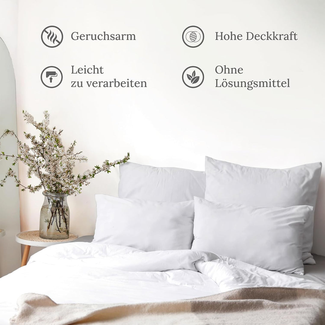 Preismaxx profi wandfarbe weiss hohe Deckkraft, Innenfarbe weiss, Klasse 2, matt, 10 Liter, ProfiWei