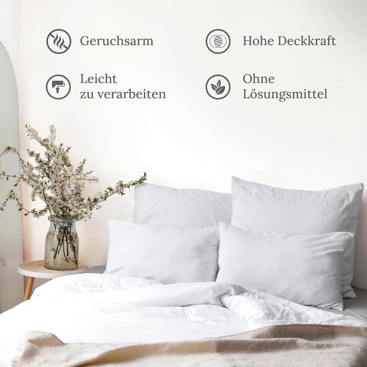Preismaxx profi wandfarbe weiss hohe Deckkraft, Innenfarbe weiss, Klasse 2, matt, 10 Liter, ProfiWei