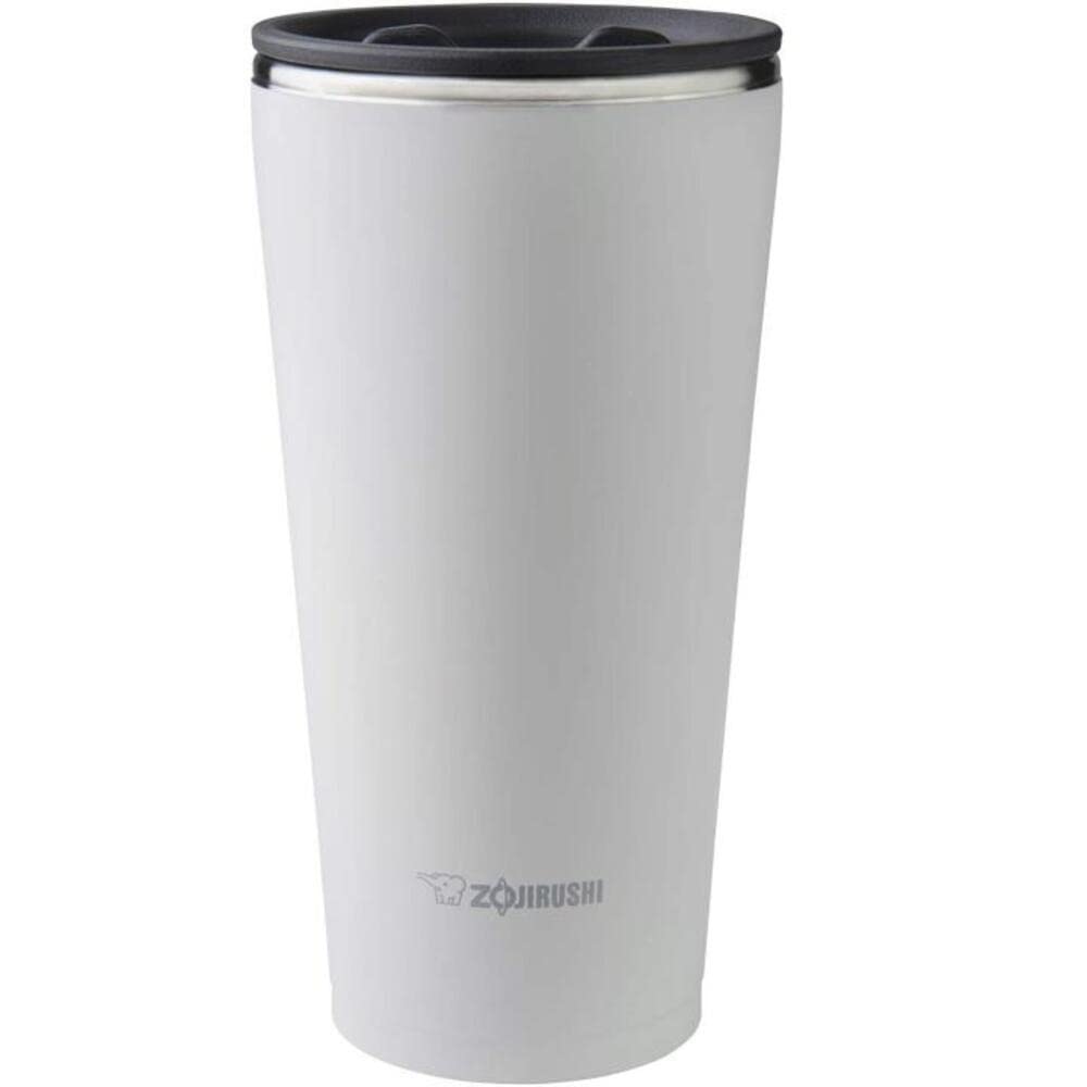 Zojirushi SX-FSE45WA Vakuum-Isolierbecher, Edelstahl, 425 ml, Weiss, Weiss