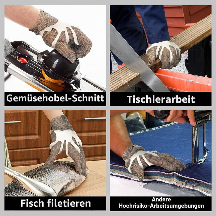Schwer kettenhandschuh metzger handschuh Schnittschutzhandschuhe schnittfeste für Lebensmittelhandha