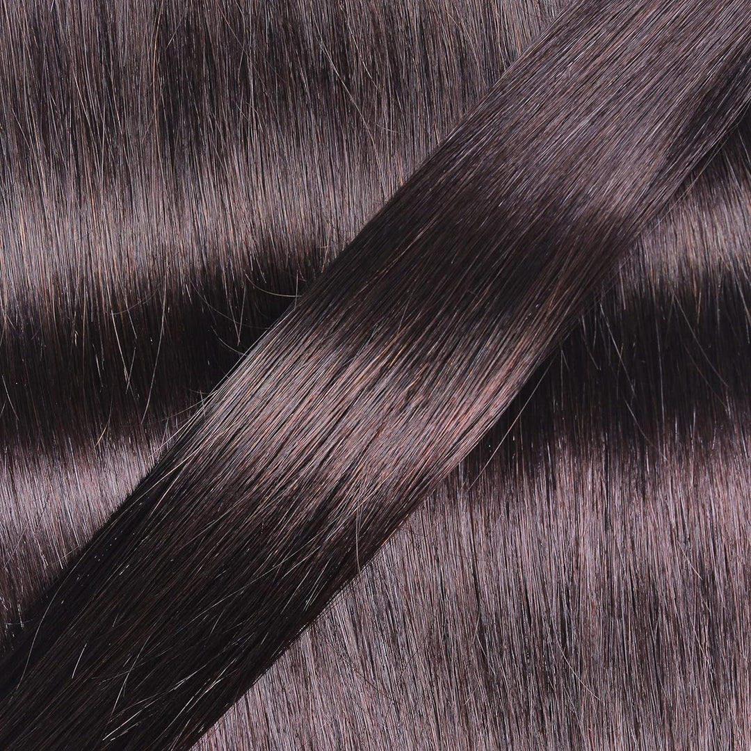 hair2heart Extensions Echthaar Bondings Gewellt - 150 Strähnen 0.5g 40cm 4/0 mittelbraun 150 Strähne