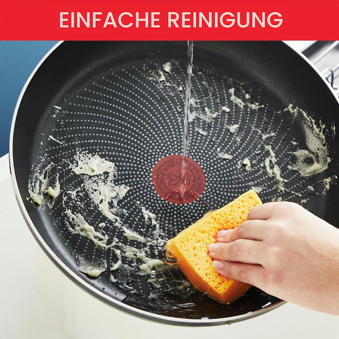 Tefal Ingenio Enjoy Pfannen-Set, 3-teilig, 22/24/28 cm + abnehmbarer Griff, induktionsgeeignet, anti