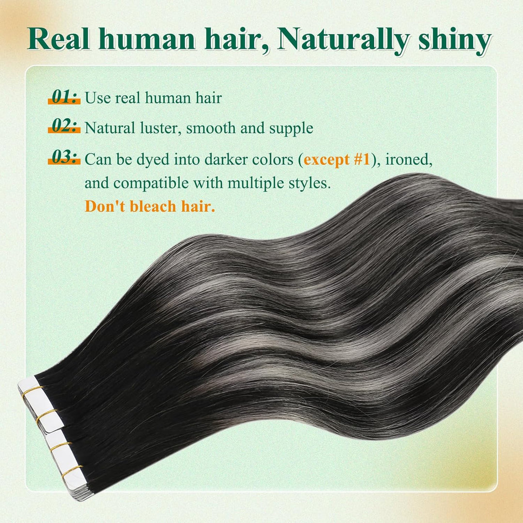 Easyouth Balayage Tape in Extensions Echthaar Tape in Echthaar Extensions Remy Tape in Extensions Fa