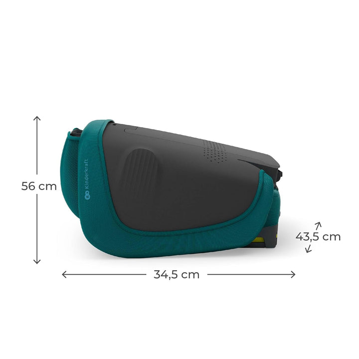 Kinderkraft UNITY 2 i-Size, Faltbarer Autositz 100–150 cm, von ca. 3,5 bis 12 Jahre, verstellbare Ko