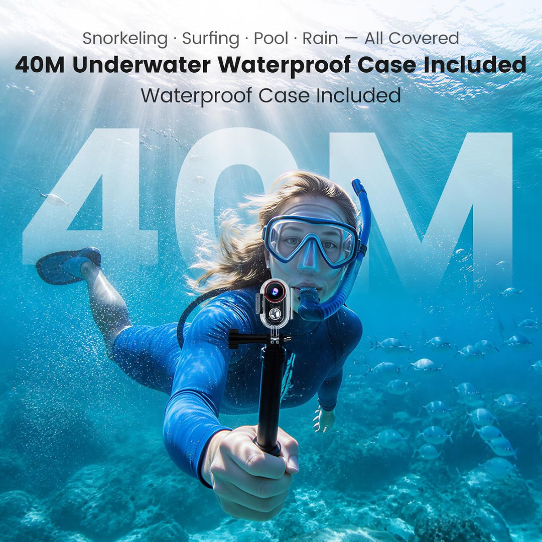 4K Mini Action Cam - 20MP Mini-Körperkamera, Magnetische Bodycam Action-Kamera im Daumengrossen Form