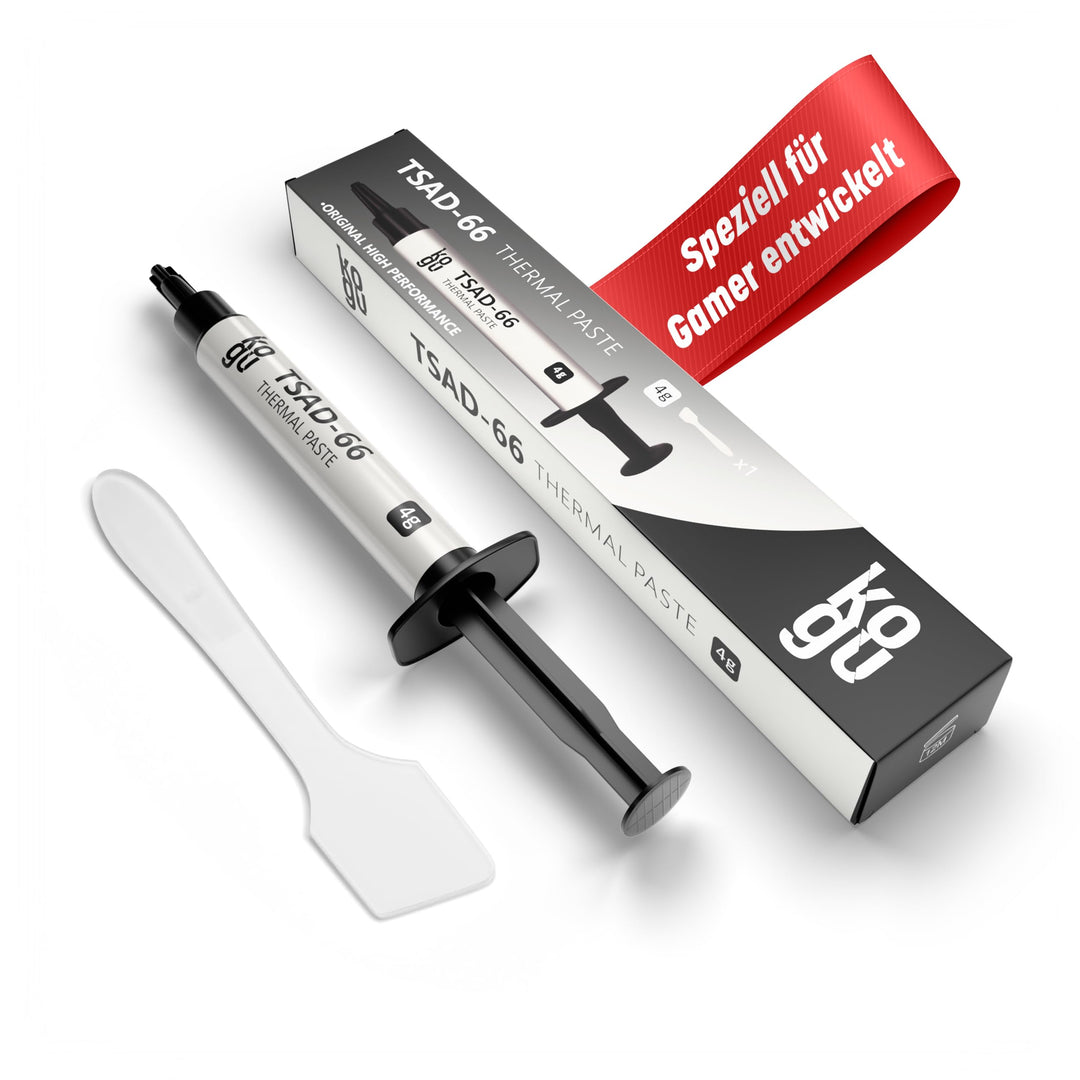kogu® Gamer Performance Wärmeleitpaste mit Spachtel für alle Prozessoren und Spielekonsolen (CPU, GP