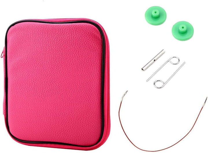HEEPDD Strick nadeln Set, Multicolor Aluminiumle gierung Austauschbare Nadeln Set Rund Strick nadeln