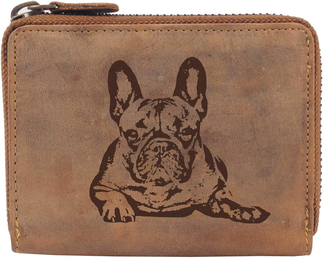 Greenburry Damen-Geldbbörse mit Motiv Französische Bulldogge Bully-Fans l Geschenkidee für Hundefreu