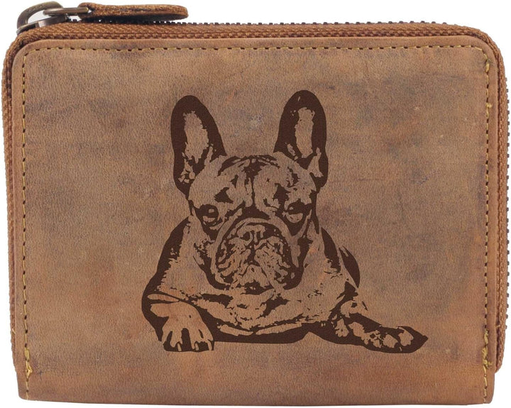 Greenburry Damen-Geldbbörse mit Motiv Französische Bulldogge Bully-Fans l Geschenkidee für Hundefreu